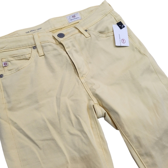 AG Adriano Goldschmied Prima Crop Cigarette Jeans in Morocco Sand Size 24 NWT - Picture 6 of 11